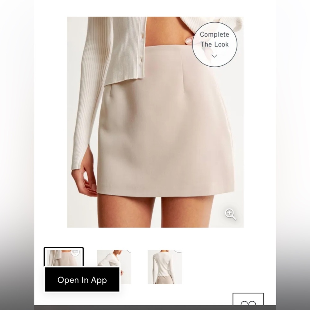 Abercrombie & Fitch menswear mini skirt NWOT